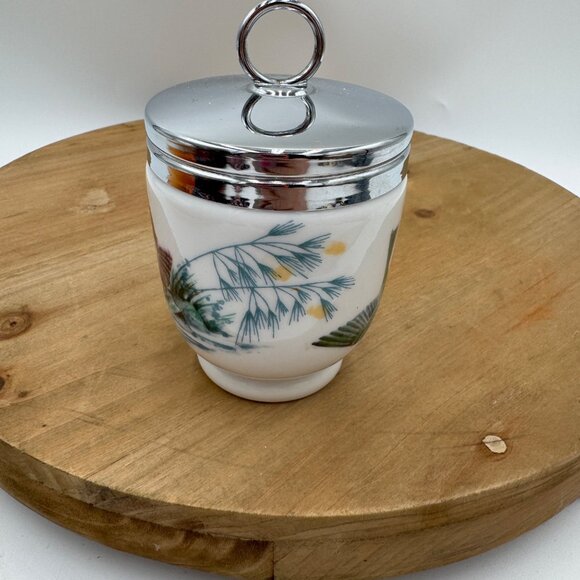 Vintage Royal Worcester Double Egg Coddler w/ Birds - Picture 2 of 13